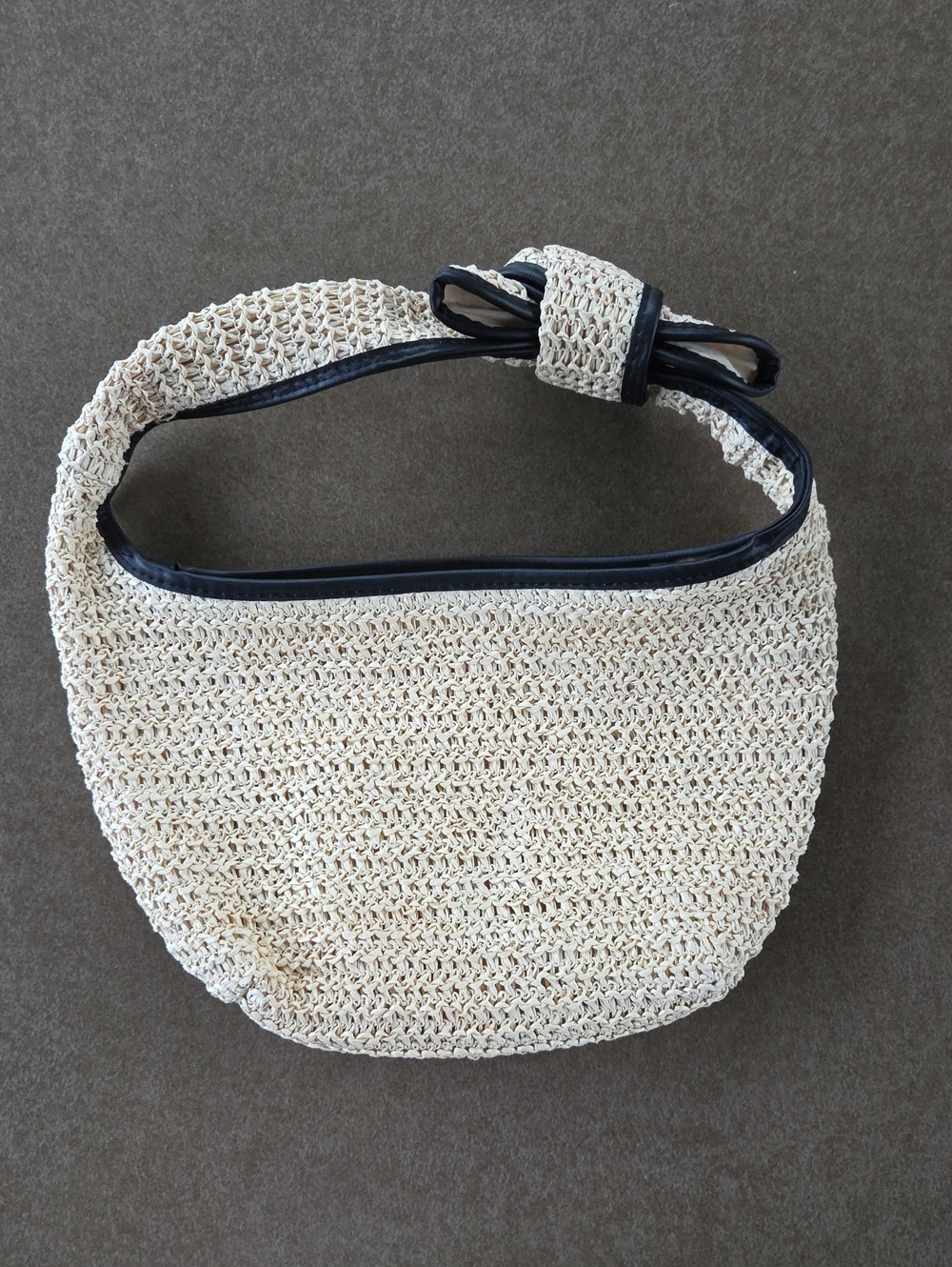A New Day Woven Straw Hobo Bag | Cream Summer Shoulder Purse